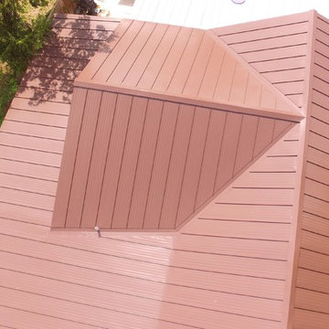Copper Brown-Standing Seam Mechanical (AKA Double) Lock Metal Roof