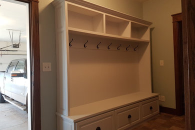 Inspiration for a timeless entryway remodel in Other