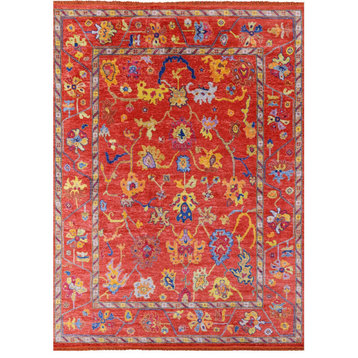 Hand Knotted Turkish Oushak Rug 10' 3" X 13' 4" - Q13536