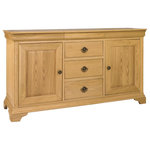 Bentley Designs - Chantilly Oak Furniture Wide Sideboard - Chantilly Oak Wide Sideboards offers a contemporary rework of classic French styling which effortlessly combines bold character with subtle attention to detail that results in a range that is, quite simply, beautiful. Chantilly is an exquisitely grand range that will add an opulent touch to any room.