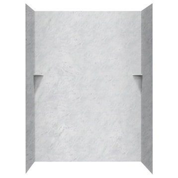 Swan 36x62x96 Solid Surface Shower Wall Surround, Tundra