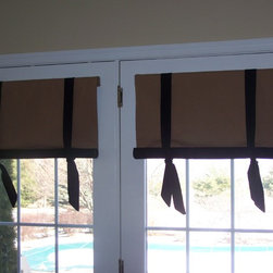 Stagecoach valances on French doors - Valances