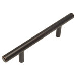Cosmas - Cosmas 404-3.5ORB Oil Rubbed Bronze Slim Line Euro Style Cabinet Pull - High Quality Solid Steel Contruction