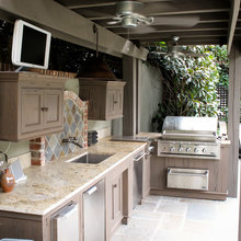 oak forest outdoor kitchen