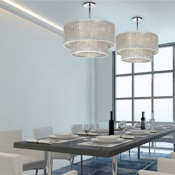 Dining Room Dazzlers… Sparkling Crystal Dining Room Chandeliers