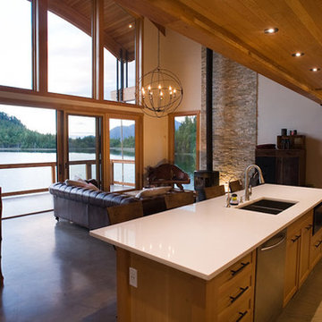 Contemporary Barrel Roof Timber Frame Cottage