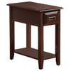 Acme Side Table in Dark Cherry Finish 80518