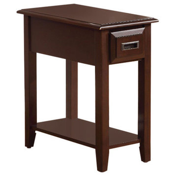 Acme Side Table in Dark Cherry Finish 80518