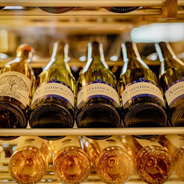 Close up wine cellars
