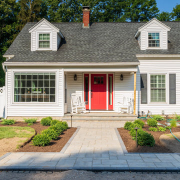 Front Yard Landscaping Design, Walkway and Lighting
