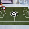 Soccer Solid Field Ground Kids Play Area Rug Anti Skid Backing, 2'2"x3'