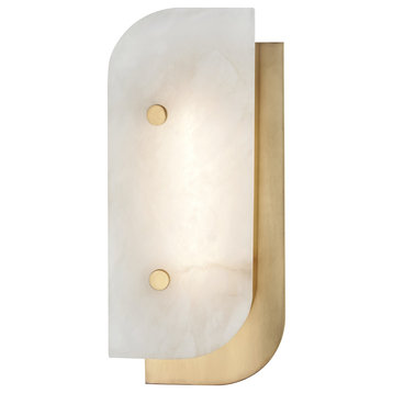 Yin and Yang LED 13 Inch Wall Sconce - 5.5 Inches Wide by 13 Inches High-Aged