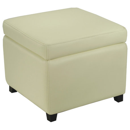 Safavieh Jonathan Flip Top Ottoman, Off White