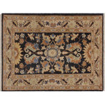 Bareens Designer Rugs - Oriental Ziegler Stephens Grey Ivory Hand-Knotted Wool Rug - 2'0'' x 3'0'' - Enhance the ambiance of your home with this magnificent Persian-influenced Turkish hand-knotted rug made by skilled artisans capable of creating the most exceptional vegetable dyes and hand-spun wool. This exquisite handmade rug is a one-of-a-kind Peshawar Kafkaz, otherwise identified as Chobi, Chobi Peshawar, Oushak, or Ziegler rug. These handmade rugs are crafted in Pakistan utilizing superior-quality wool imported from Australia, New Zealand, and Korea in two types of weaves: the Persian weave and the Mori weave. This rug is meticulously crafted by hand using the finest natural vegetable dyes extracted from local plants. The artisans use a blend of hand-spun local and fine merino wool, resulting in a rug with a compelling texture, higher lanolin content, and longer staple. The artisans occasionally incorporate natural or artificial silk into the pile to enhance specific motifs. The finished product is an awe-inspiring execution of flawless design and an understated palette that exudes elegance.