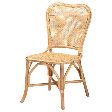 Modern Bohemian Natural Rattan Dining Chair