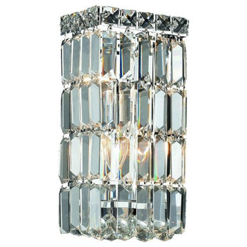 Elegant Lighting Maxime 2-Light Wall Sconce, Royal Cut