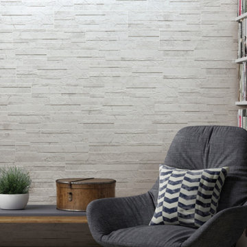 Inside Wall- Carrara White 6X24 Ledger Panel