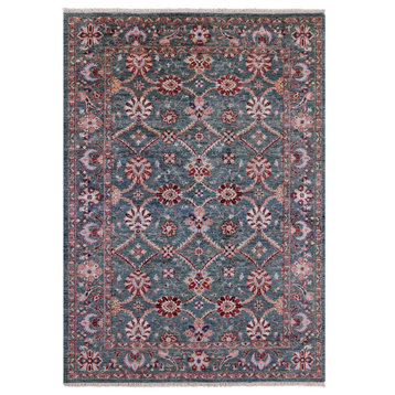 Persian Tabriz Handmade Wool Rug 6' 4" X 8' 10" Q10316