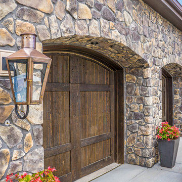 Traditional Exteriors Featuring Stone
