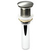 1-5/8" Push Pop-Up Drain Stopper No Overflow for Sink, Brushed Nickel