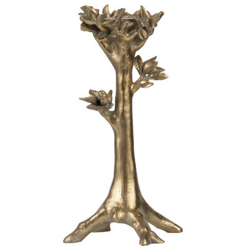 Tree Candle or Candle Holder, Gold