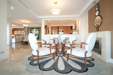 Inspiration for a contemporary living room remodel in Los Angeles