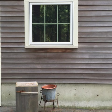 Linked New England Barn Addition to a house, Carlisle MA