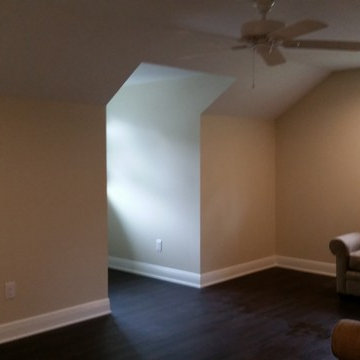 Recent project. Attic storage to game room. Before and after
