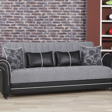 Royal Home Sofa Bed | Quantro Gray Plain