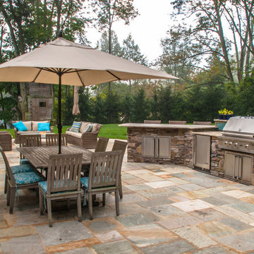 Custom Outdoor Bar & BBQ Grill Design & Installation Bergen County NJ