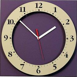 Chiara Square Back With Round Floating Face Clock by Peter Pepper - Clocks