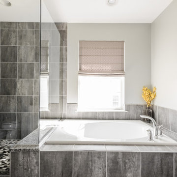 Natural Aesthetic Transitional Bathroom
