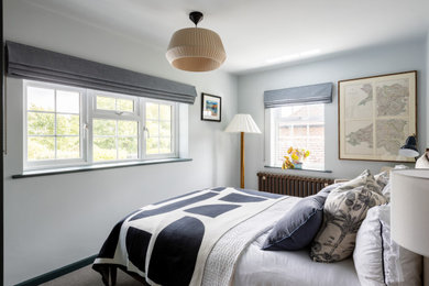Design ideas for a country bedroom in Sussex.