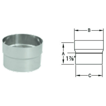 DuraVent 6DFS-FC Connector for 6" Inner Diameter Single Wall - Stainless Steel