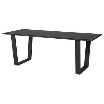 Linea Ebonized Wood Dining Table, HGSR832