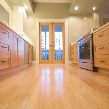 Douglas Fir Shaker Ikea doors & Kitchen Remodel Portland Oregon