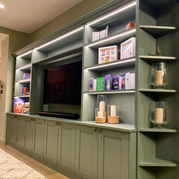 Media Unit With Wine Rack