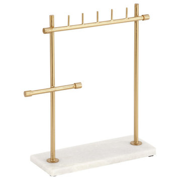 Modern Gold Marble Jewelry Stand 54280