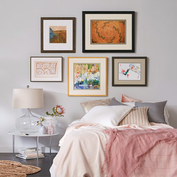 Master Bedroom Casual Free-form Art Arrangement