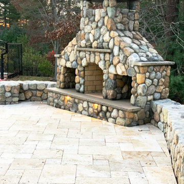 Custom Outdoor Fireplace
