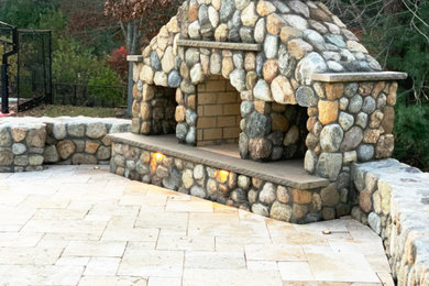 Patio - rustic patio idea in Boston