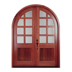 Arch Top Mahogany Doors - Front Doors