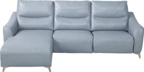 Blue Leather Sectional, Light Blue Leather Sectional Couch