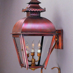 Colonial Williamsburg Lantern - Period Copper Wall Lanterns - Wall Sconces