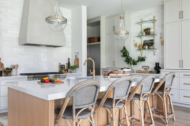 Kitchen - coastal kitchen idea in Houston