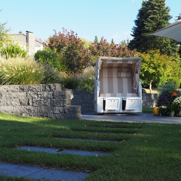 Großer Garten auf dem Land