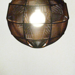 woolball. handcrafted woven lampshades - Pendant Lighting