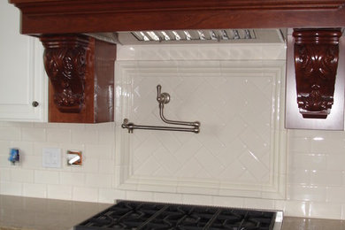 Example of a classic kitchen design in Other