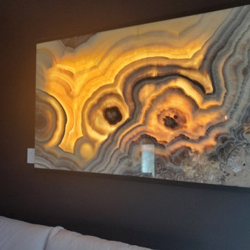 Onyx Stone Backlit Wall Painting