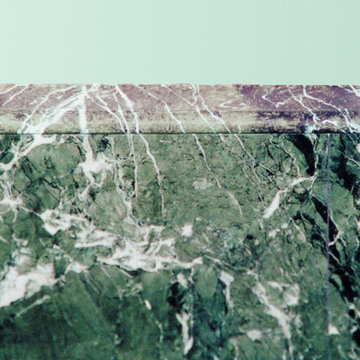 Faux marbled trim
